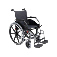 Cadeira de Rodas Dobráveis Adultos | Origem Europeias com peso até 125Kg | Marca Orthos - Cor Preto