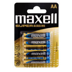 Pilhas AA LR6 PK / 4 MAXELL SuperAlcalinas - 1,5V