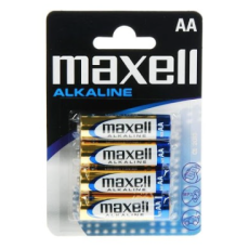Pilhas AA LR6 PK / 4 MAXELL SuperAlcalinas - 1,5V