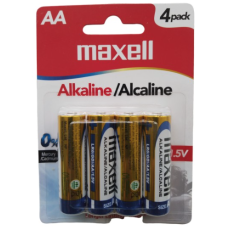 Pilhas AA LR6 GD / 4 MAXELL Alcalinas - 1,5V