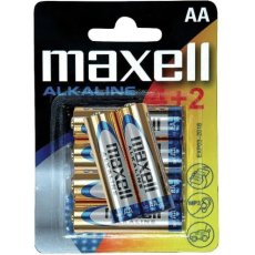 Pilhas AA LR6 PK / 6 MAXELL Alcalinas - 1,5V