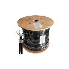 Cabo Rede 305M 10G SF/UTP Cat6A 23AWG PVC/PE Outdoor DLink Preto