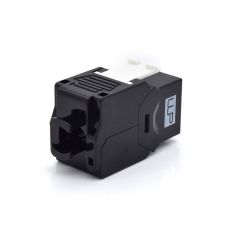 Conector Keystone WP Rack Cat6A UTP 180º - Preto