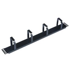 Passa cabo 1u metal - Preto