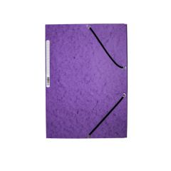 .ME Pasta De Elastico Q-Connect Din A4 Com Abas - Violeta