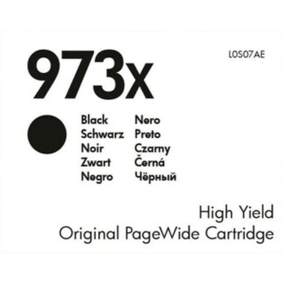 HP Tinteiro 973XL PAGE WIDE (L0S07AE) - Preto
