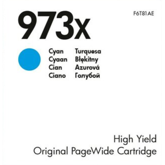 HP Tinteiro 973XL Page Wide Ciano