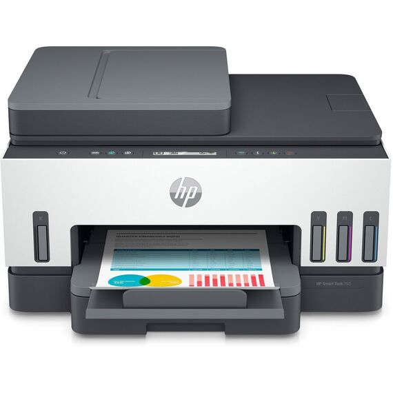 Impressora Multifuncional HP Smart Tank 750 AIO ADF (15/9) – Cinza