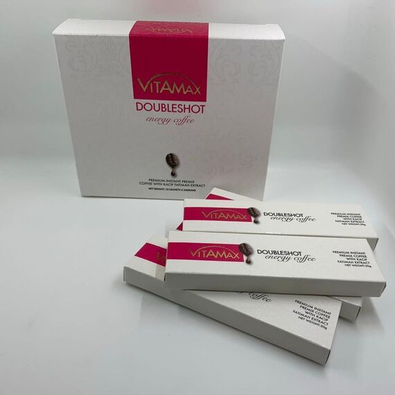 Cápsula de Café Instant Premix VitaMax DoubleShot Energy - 10 unidades x 20g | Para Mulheres