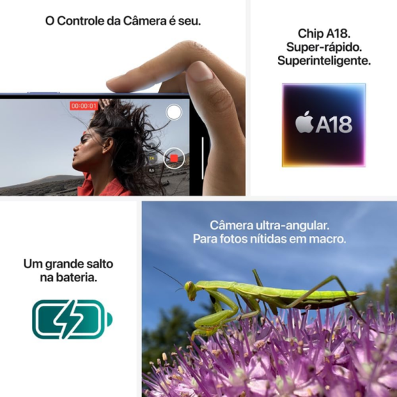 iPhone 16 256GB - Preto
