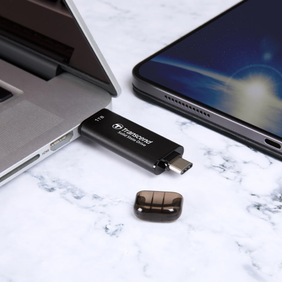 Transcend Disco Externo 1TB ESD310C USB-C/A - Preto