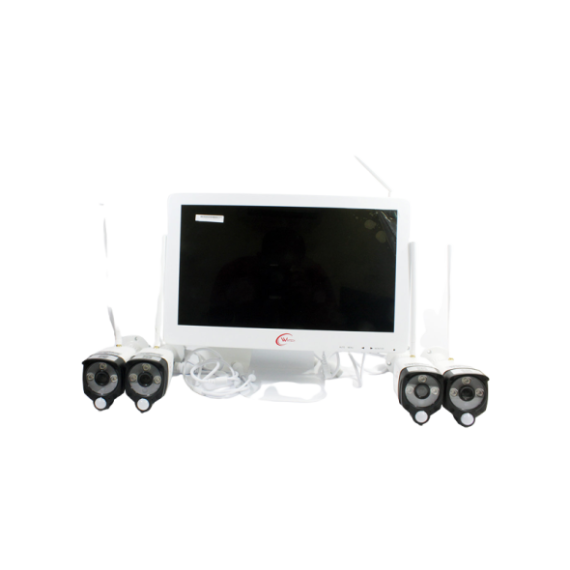 Wintech Kit De VigilanciaI Wireless 8 Canais Com Monitor 15.6'' LCD 1TB HDD DE 4 Câmaras WIFI 3MP