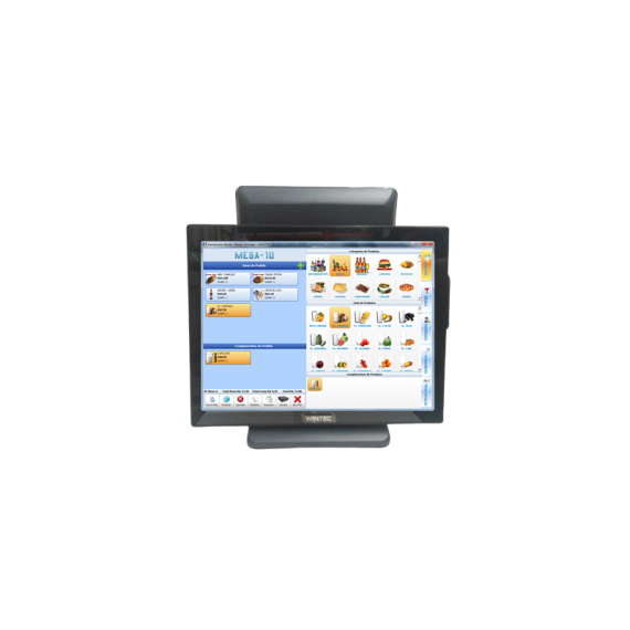 Wintec POS 15'' 6745A 4GB/64GB MSR +10'' Sem Sistema Operativo