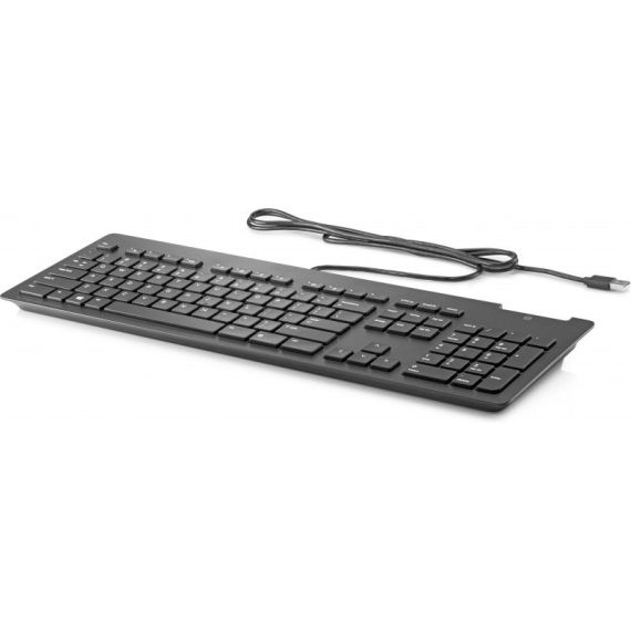 HP Teclado USB Business SLIM SmartCard - Preto