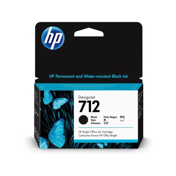 HP Tinteiro 712 3ED70A T650/30/T230/10 38ML Preto