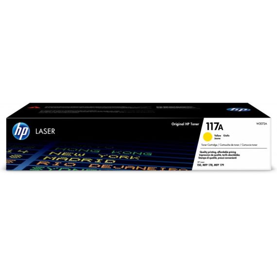 HP Toner W2072A 117A LJ150/MFP178/MFP179 (700 PAGES) - Amarelo