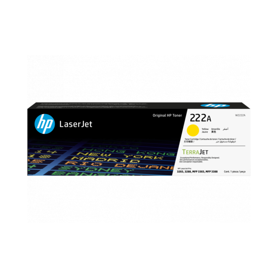 HP Toner 222A LJ3203/3288/MFP3303/3388 (1,200 PAGS) - Amarelo