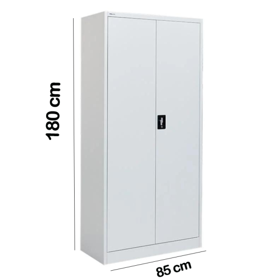 Armário de Escritório de 2 portas - Cinza