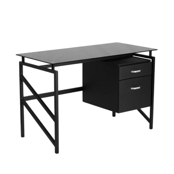 Secretária para Computador - Metal - 120X60X76cm - Preto