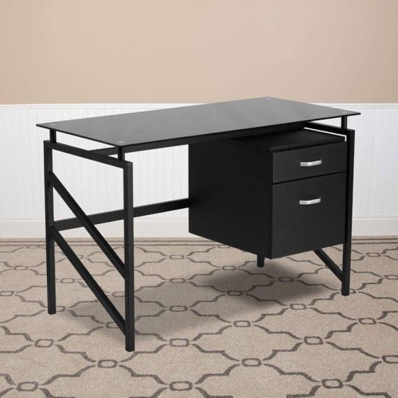 Secretária para Computador - Metal - 120X60X76cm - Preto