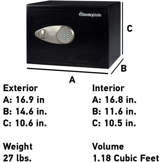COFRE SENTRY 27 X 43 X 37 X125
