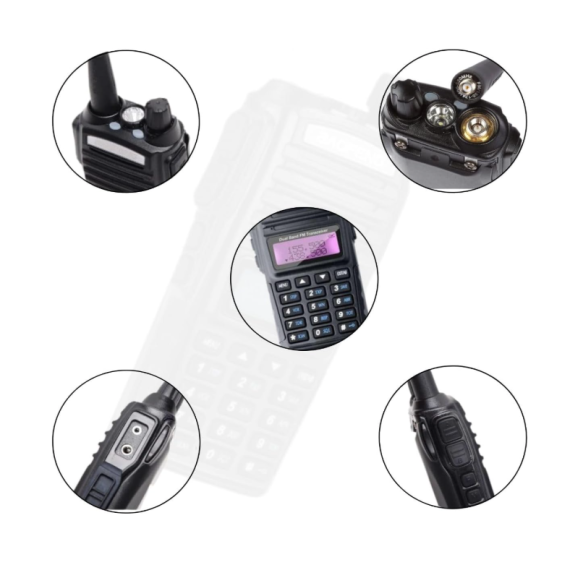 Kit 2 Rádios Ht Baofeng Comunicador Uv-82 10w Vhf_uhf_FmKit 2 Rádios Ht Baofeng Comunicador Uv-82 10w Vhf_uhf_Fm