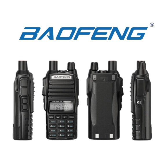 Kit 2 Rádios Ht Baofeng Comunicador Uv-82 10w Vhf_uhf_Fm