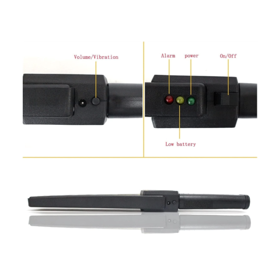 Detector de Metal Manual Portátil Importway Tx1001b