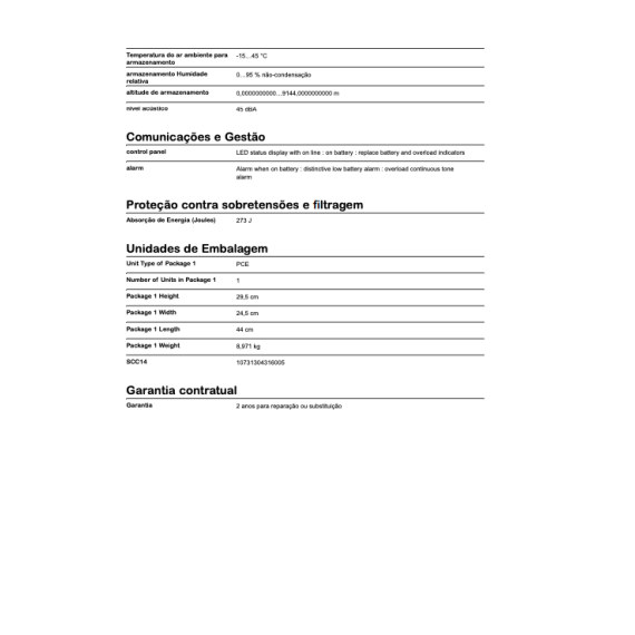 MANUAL DA UPS APC 950VA AVR 230V