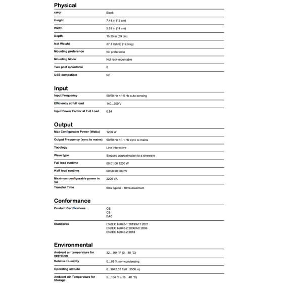Manual da UPS APC 2200 BX LI