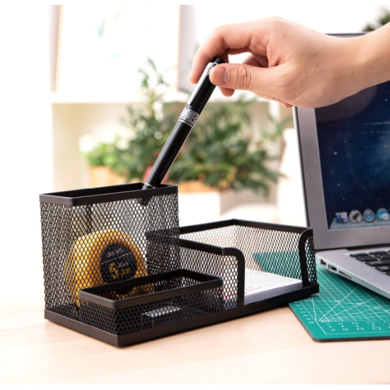 Organizador de mesa de escritório/estudo "Deli" - Preto