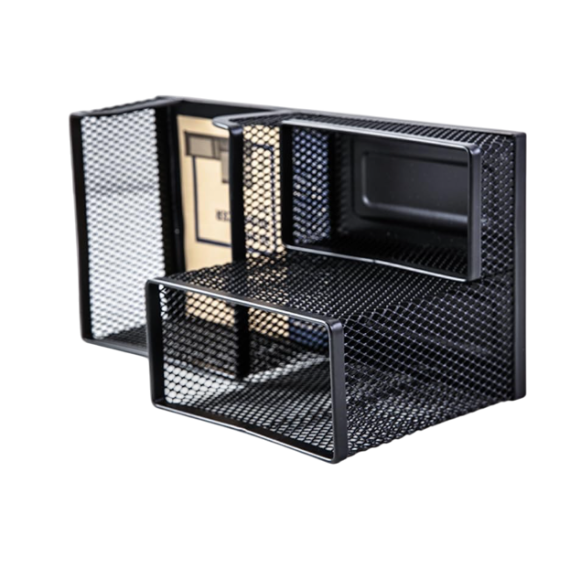 Organizador de mesa de escritório/estudo "Deli" - Preto