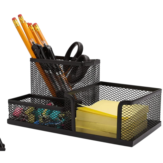 Organizador de mesa de escritório/estudo "Deli" - Preto