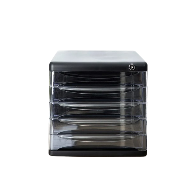 Armário de arquivo de plástico com 5 gavetas