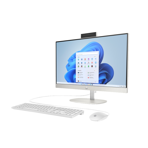 HP PC AIO 23.8' FHD N100 8G 256 SSD W11H - Branco
