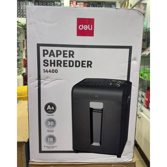 Destruidor de papel de corte transversal - 16 Páginas