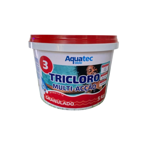 Tricloro Multi - Acção - Pastilhas (Aquatec 03) - 5Kg