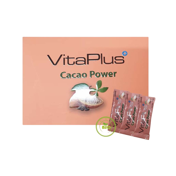 Suplemento em Pó para Saúde Masculina Vita Plus Cacao Power 100% natural - 12 unidades x 2,5g