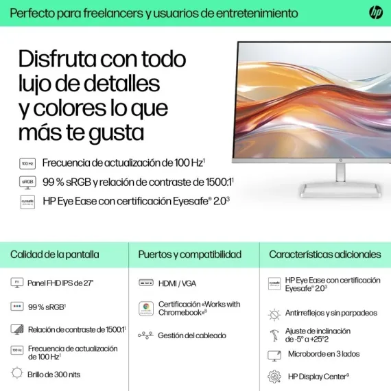 Monitor HP Series 5 527SF 27″ LED IPS FHD 100Hz