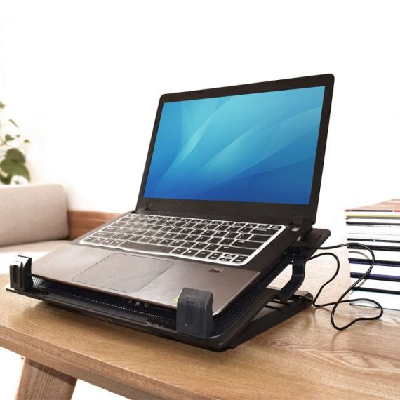 Ewent Base De Ventilação 1 Vent 2USB Até 17'