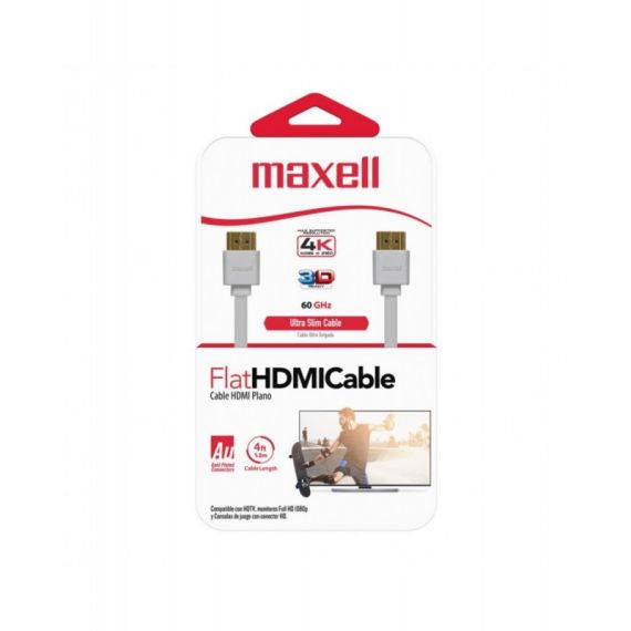 Cabo hdmi 4ft 2.0v 4k super flat branco 347785