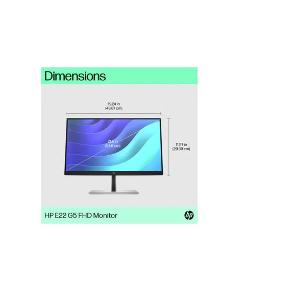 HP Monitor 21.5' E22 G5 FHD HDMI/DP/4USB