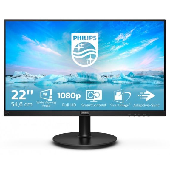 Monitor 22' Philips Full HD 16:9 4MS 75HZ VGA/HDMI