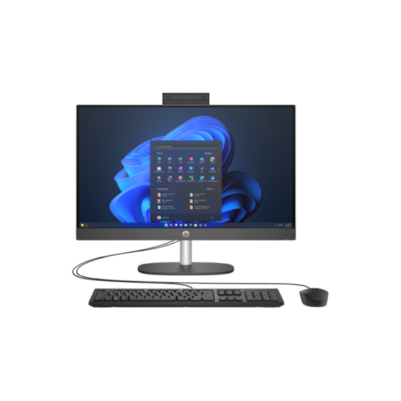 PC HP AIO 240 23.8' I3-N300 FHD 8GB 512 SSD W11P - Preto