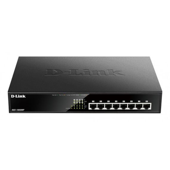Switch 8 DLink 10/100/1000 S/Gestão Max Poe 125W