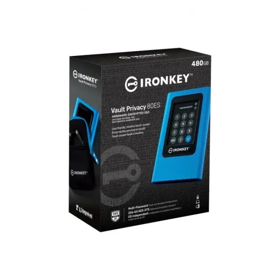 Disco Externo 2.5'' 480GB Ssd Usb-C Ironkey Azul