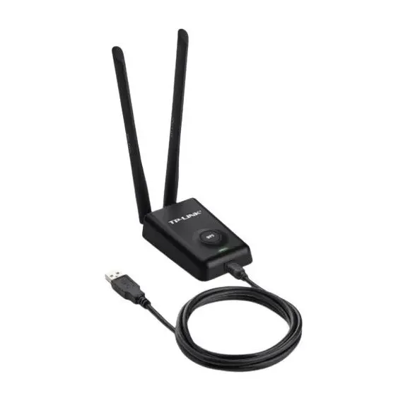 Adaptador Usb Wifi 300mbps High Power Preto