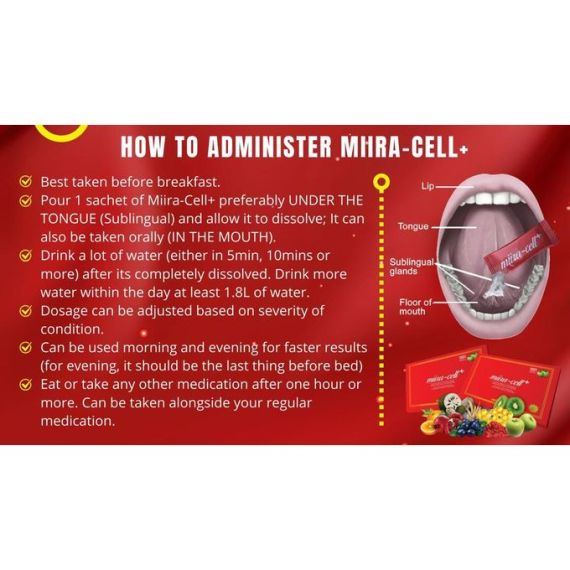 Suplemento Natural Miira-Cell + (Caixa de 24 saquetas)