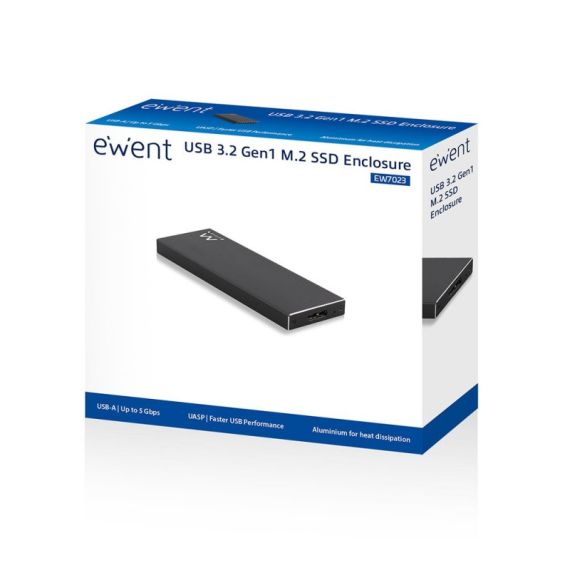 Caixa Exte. Ewent M2 SSD 3.2 - Preta
