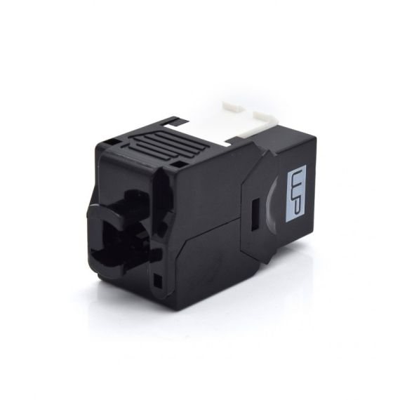Conector Keystone WP Rack Cat6A UTP 180º - Preto